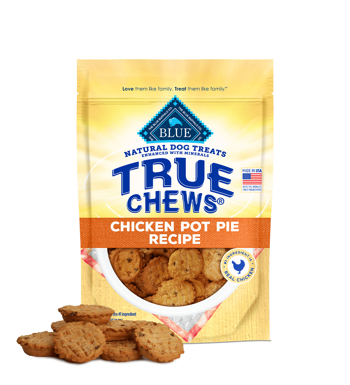 Blue Buffalo True Chews Premium Chicken Pot Pie Dog Treats