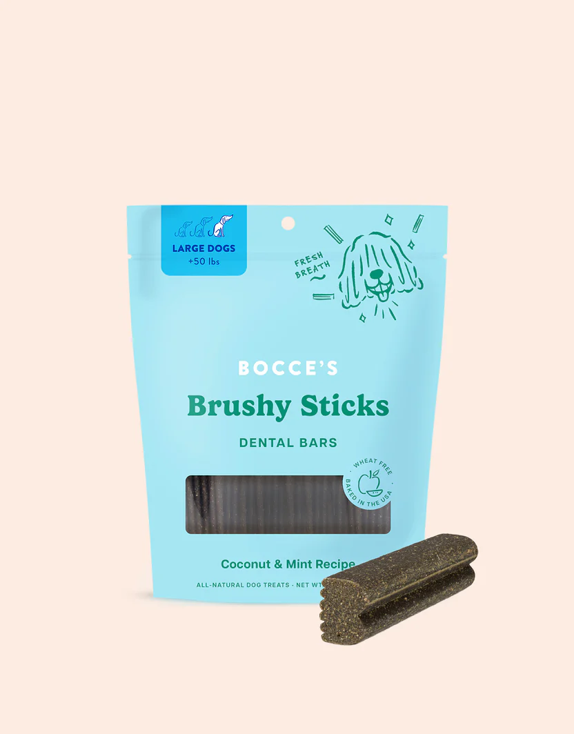 Bocce's Brushy Stick for Large Dogs (16oz) - Bocce's Dog Treats - The Family Pet