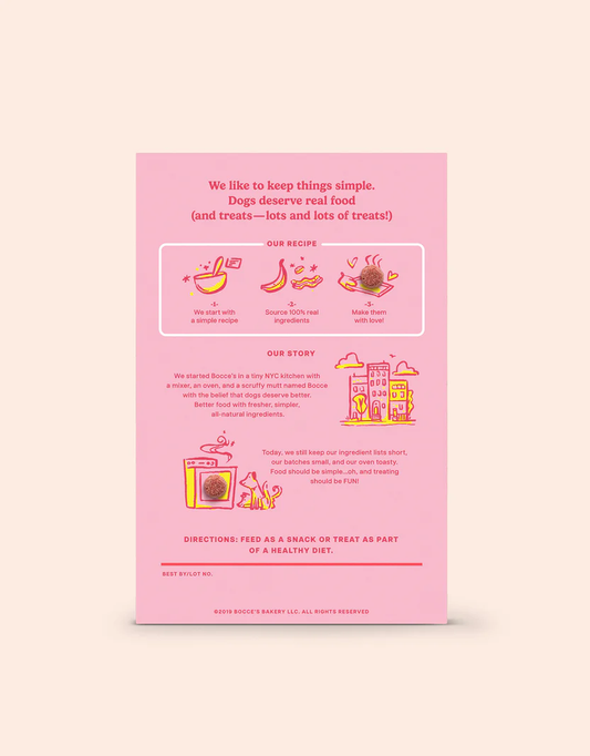 Bocce's Crispies Banana and Bacon Dog Treats (10oz) - Crispy Dog Treats - The Family Pet