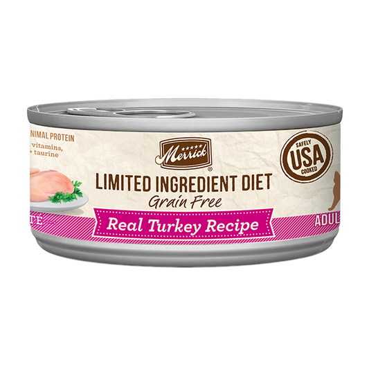 Merrick Limited Ingredient Diet Grain Free Turkey Wet Cat Food (5oz) - Merrick Wet Cat Food - The Family Pet