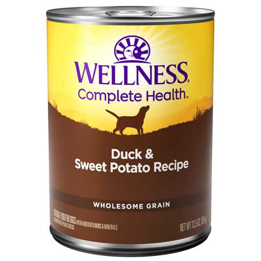 Wellness Adult Duck and Sweet Potato Wet Dog Food (12.5oz) - Wellness Wet Dog Food - The Family Pet