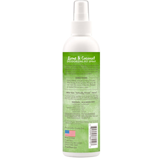 8oz Tropiclean Pet Deodorizer Spray Lime and Coconut - Dog Deodorizer Spray - The Family Pet