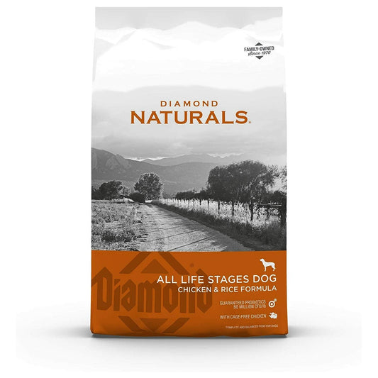Diamond Naturals All Life Stages Chicken & Rice Dry Dog Food (40lb) - Diamond Naturals Dry Dog Food - The Family Pet