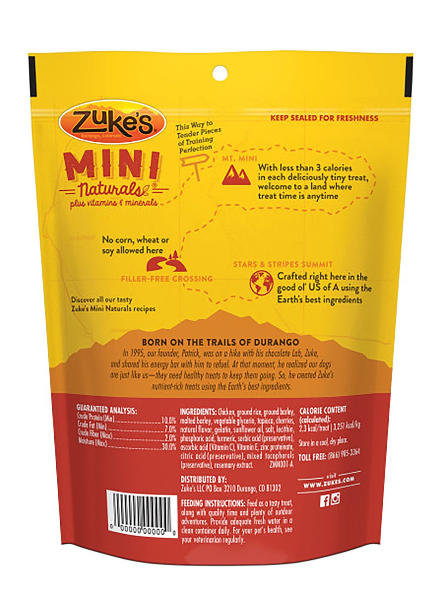 Zuke's Adult Mini Naturals Chicken Dog Treats - Soft Dog Treats - The Family Pet