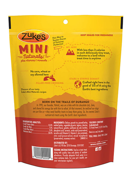 Zuke's Adult Mini Naturals Chicken Dog Treats - Soft Dog Treats - The Family Pet