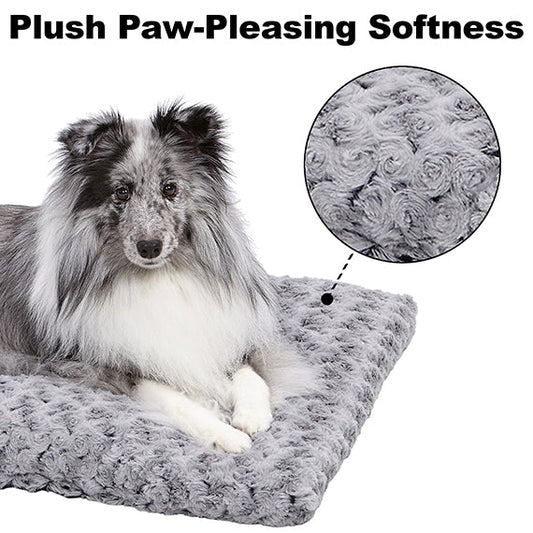 Purrfect Pet Kingdom Professional-Grade Midwest Ombre Swirl Pet Bed Gray 23x18 Fits 24"Crate For Small Animals - Interactive pet supplies by Purrfect Pet Kingdom®