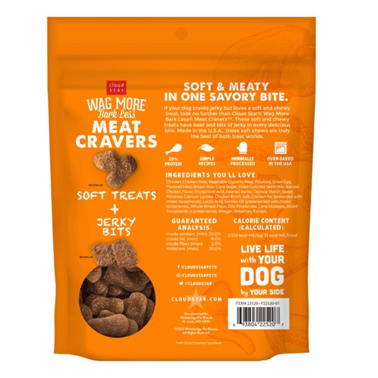 Wagmore Meat Cravers Chicken Dog Treats (5oz)