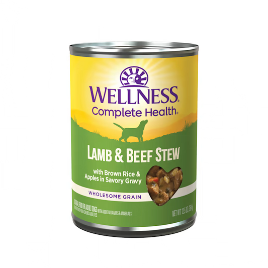 Wellness Adult Lamb and Beef Stew Wet Dog Food (12.5oz) - Wet Dog Food - The Family Pet