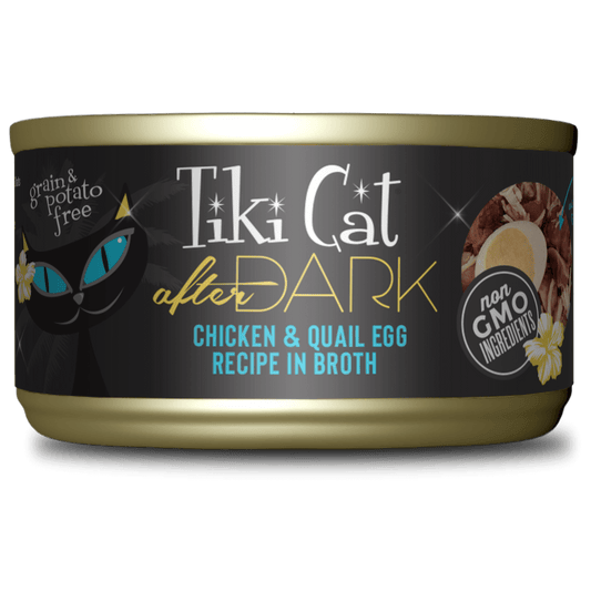 Tikicat Adult After Dark Chicken and Quail in Broth (2.8oz) - Tikicat Wet Cat Food - The Family Pet