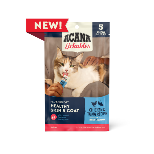 Acana Cat Lickables Chicken & Tuna Cat Treats (2.5oz) - Acana Lickable Cat Treats - The Family Pet