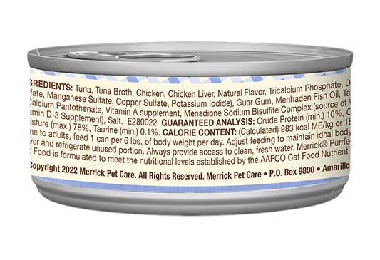 Merrick Purrfect Bistro Grain Free Adult Tuna Pate Cat Food - Merrick Wet Cat Food - The Family Pet