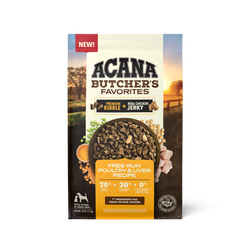 Acana Adult Grain Free Butcher's Favorites Poultry and Liver Dog Food - Dry Dog Food - The Family Pet