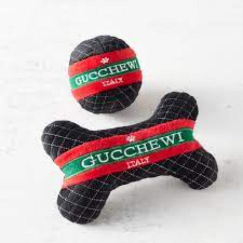 Gucchewi Ball Plush Squeak Dog Toy