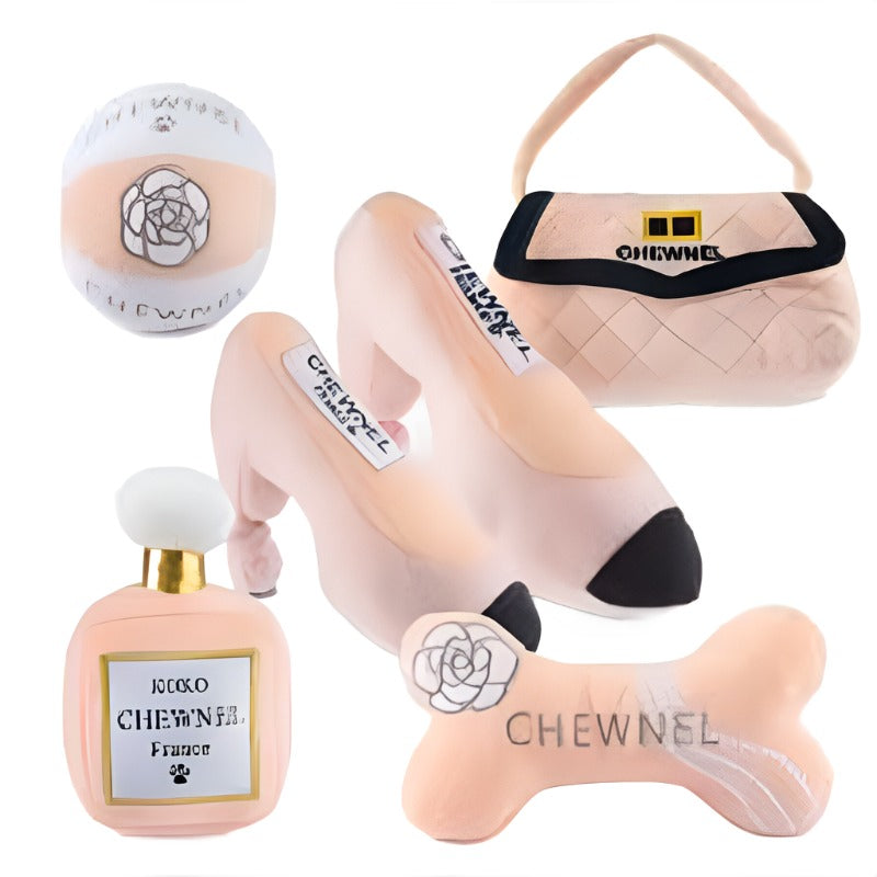 Chewnel "Tie Me In Knots" Shoe Plush Squeak Dog Toy
