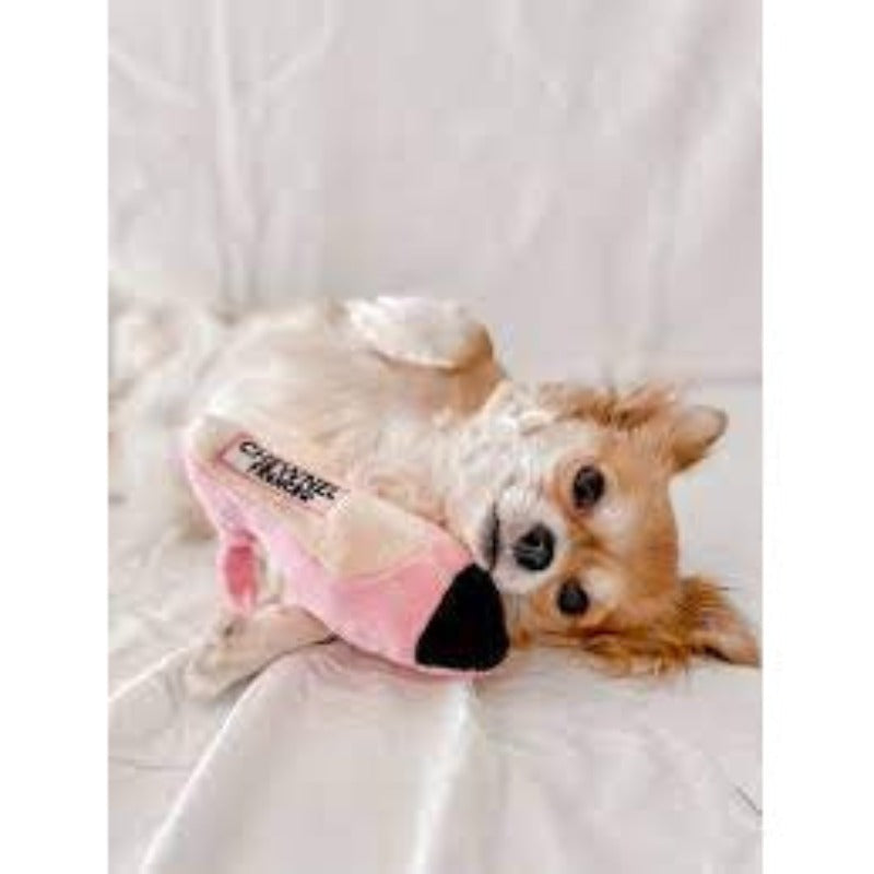Chewnel "Tie Me In Knots" Shoe Plush Squeak Dog Toy