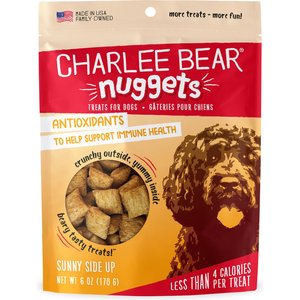 Charlee Bear Nuggets Skin & Coat Sunny Side Dog Treats (8oz) - Charlee Bear Dog Treats - The Family Pet