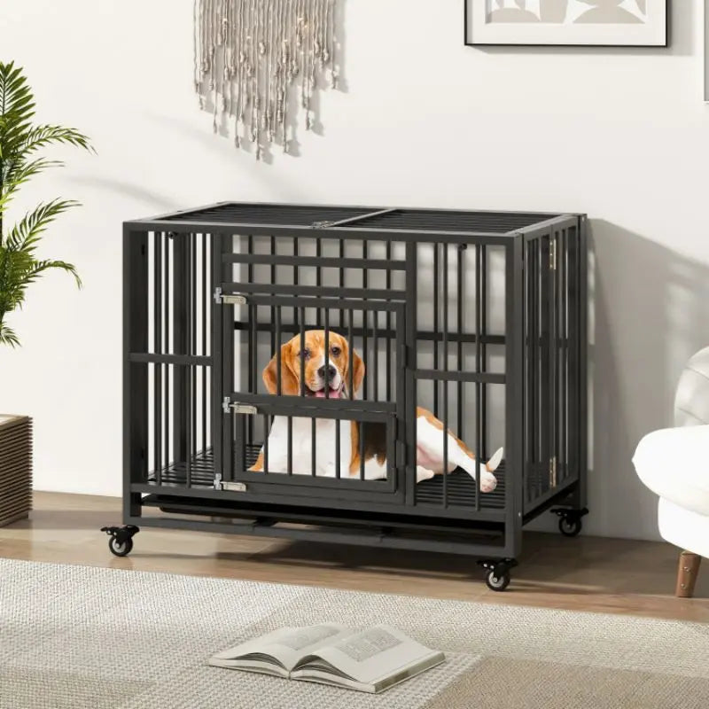 Purrfect Pet Kingdom Indestructible Dog Cage for Big Dogs Purrfect Pet Kingdom