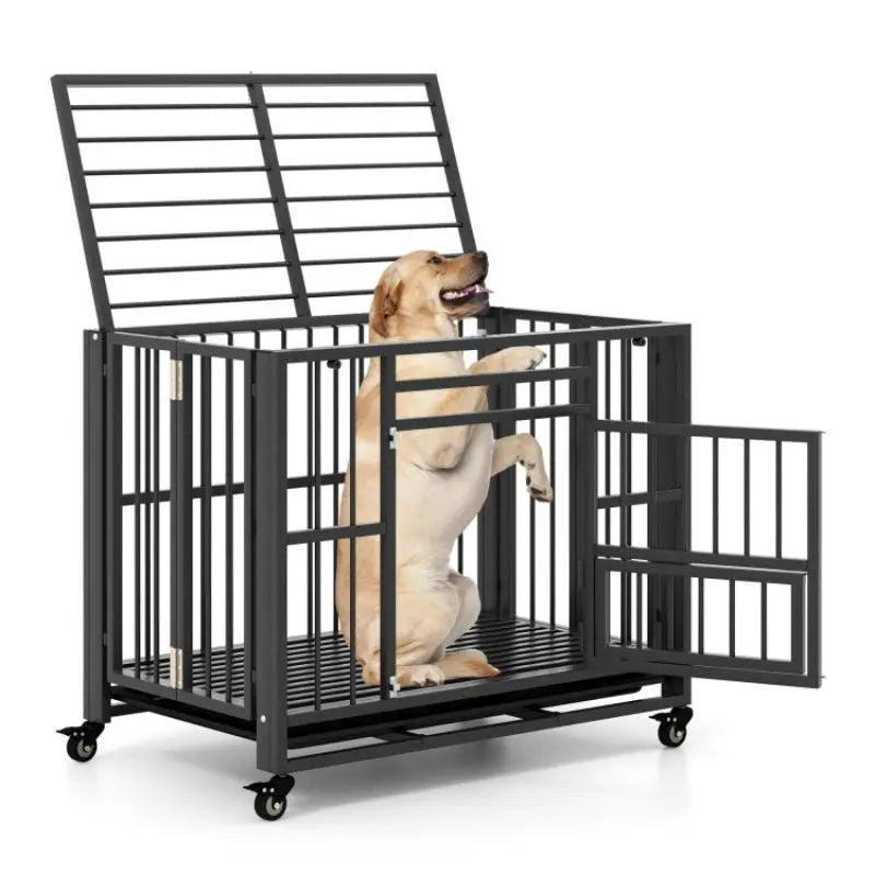 Purrfect Pet Kingdom Indestructible Dog Cage for Big Dogs Purrfect Pet Kingdom