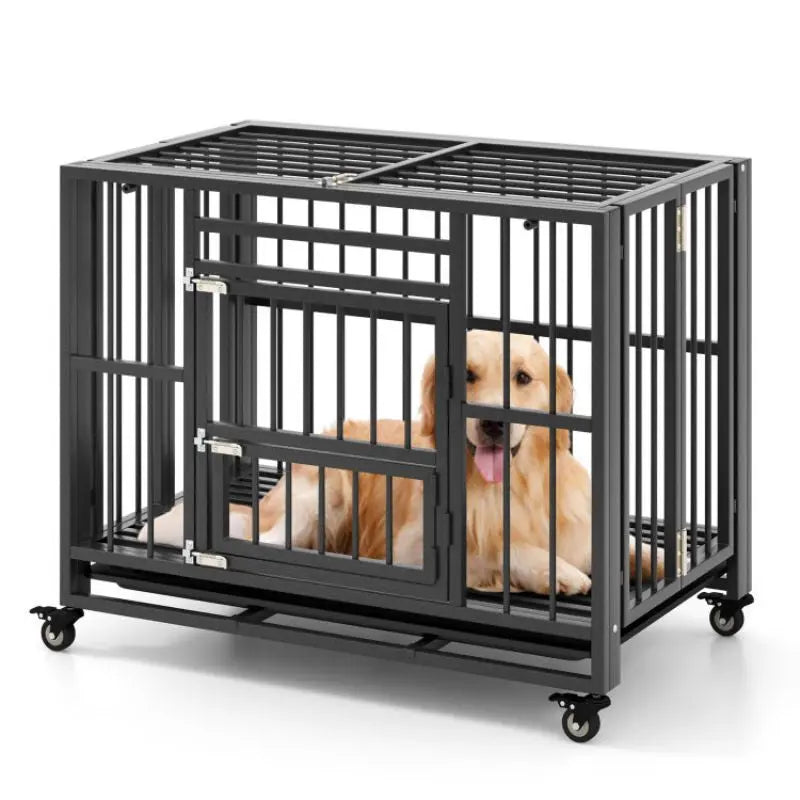 Purrfect Pet Kingdom Indestructible Dog Cage for Big Dogs Purrfect Pet Kingdom
