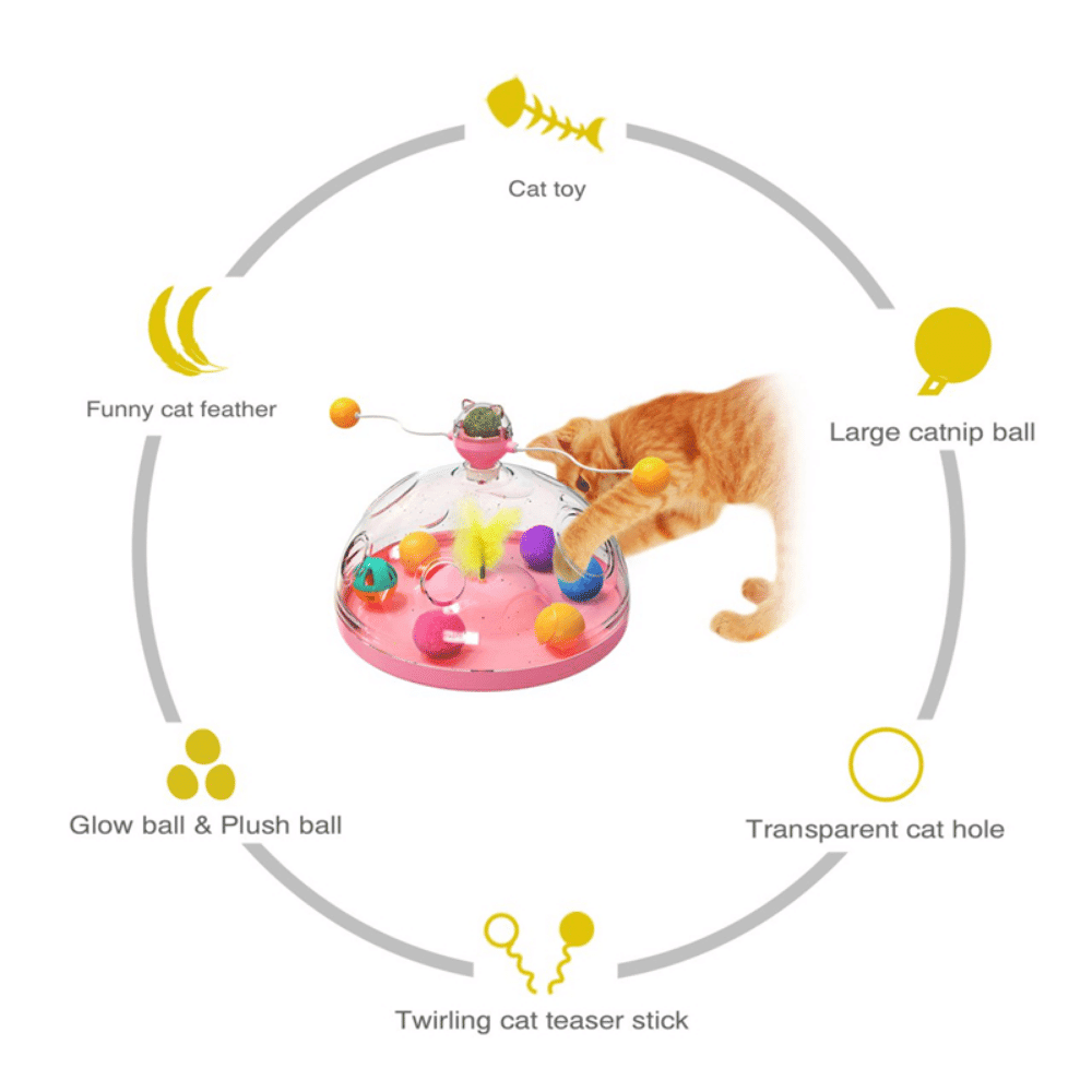 Purrfect Pet Kingdom Interactive Cat Puzzle Toy with Treats Purrfect Pet Kingdom