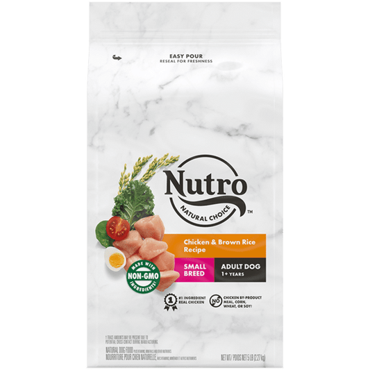 Nutro Natural Choice Small Breed Chicken & Brown Rice Dry Dog Food (5lb) - Nutro Natural Choice Dry Dog Food - The Family Pet
