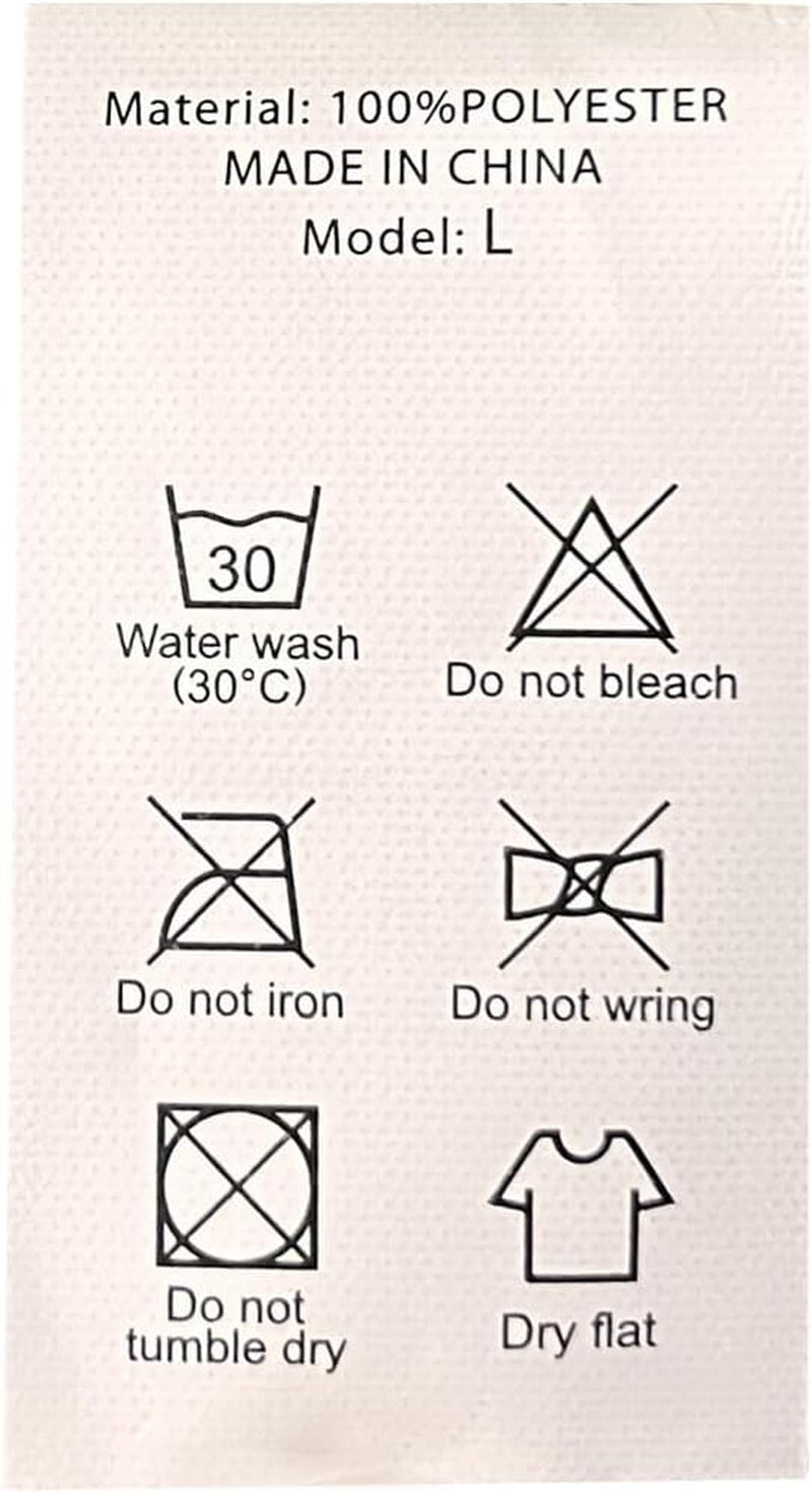Care instructions label for luxury pet bed with memory foam, detailing washing and drying guidelines