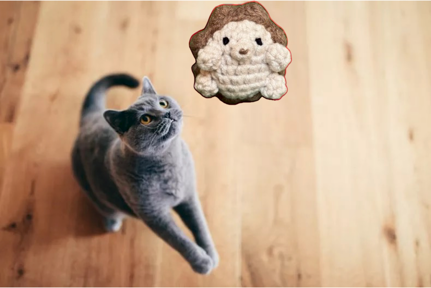 Handmade Catnip Toy | Harold the Hedgehog – A Chunkle Puff Infused with Miracle Nip Botanicals - Purrfect Pet Kingdom