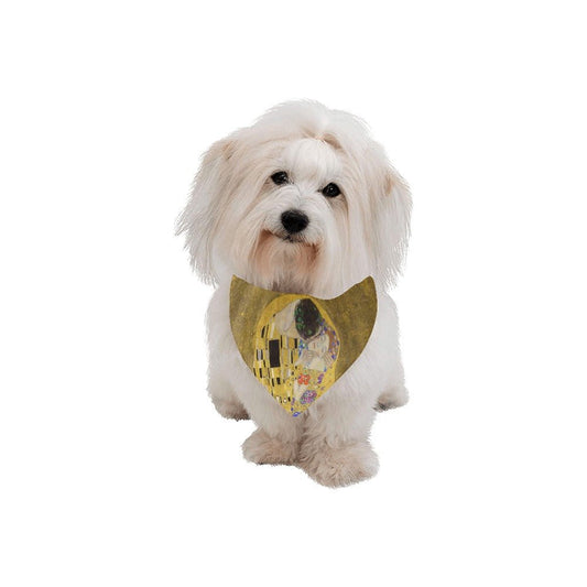Pet Apparel Klimt The Kiss Double-Sided Bandana for Comfort - detail product image for pet apparel