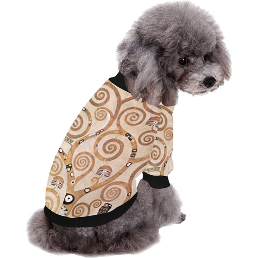 Pet Apparel Klimt Tree of Life Stoclet Frieze Round Neck - detail product image for pet apparel