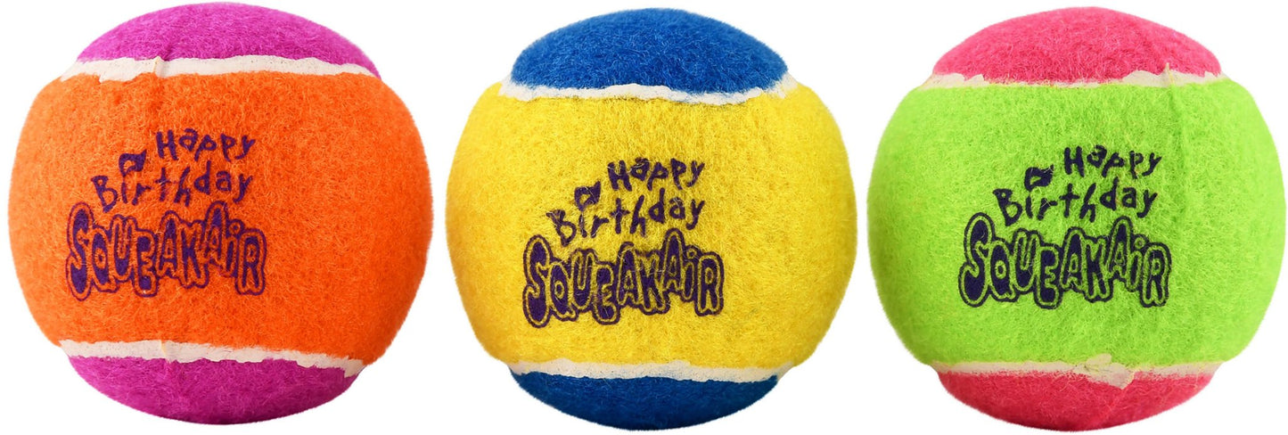 KONG Birthday Squeaker Balls, 3 pk toy | Purrfect Pet Kingdom