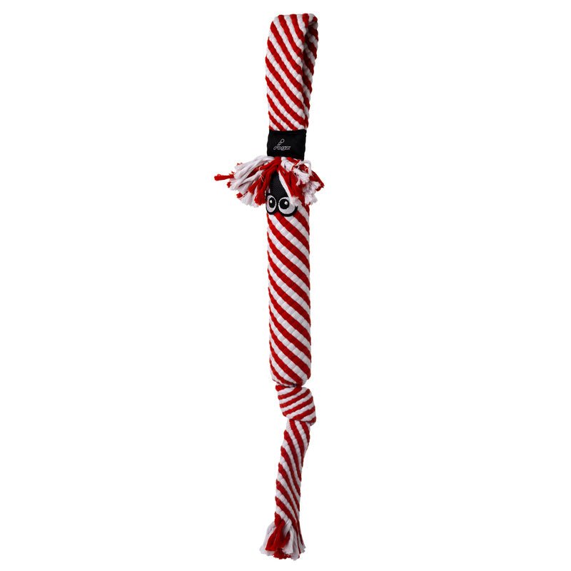KONG Holiday Scrubz Candy Cane Dog Tug & Fetch Toy toy