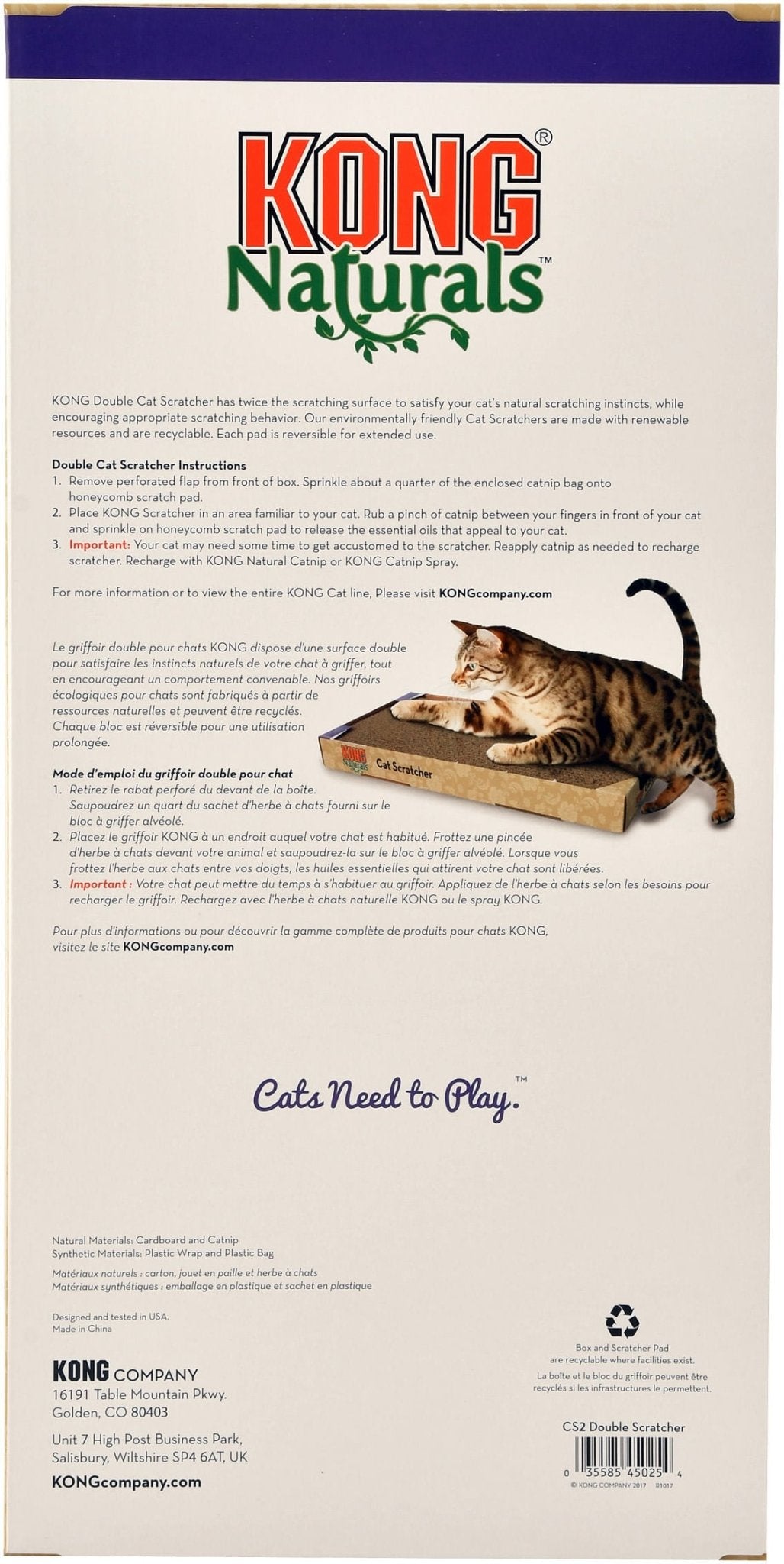KONG Naturals Cat Scratchers Cat Toy | Purrfect Pet Kingdom