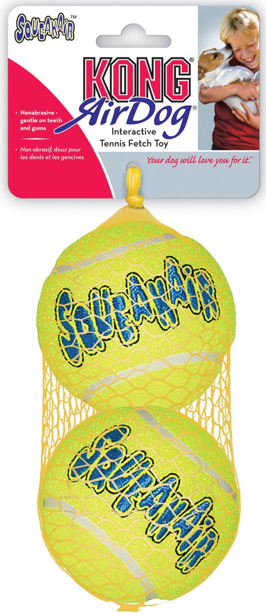 KONG SqueakAir® Ball – Durable Squeaker Tennis Ball toy for