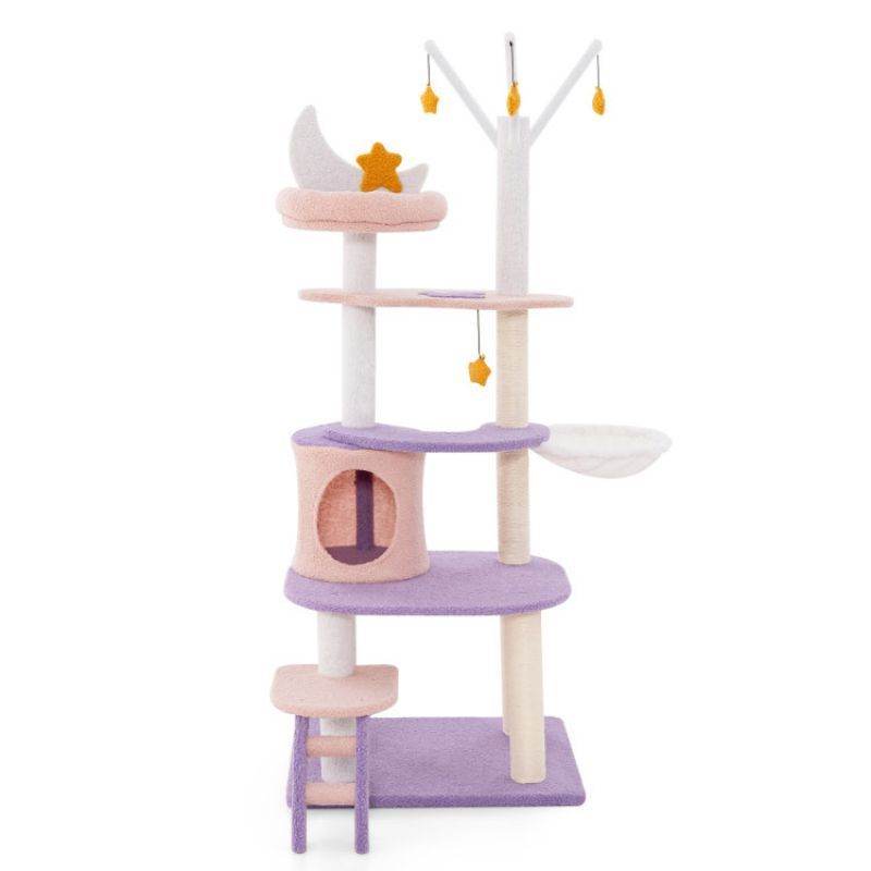 Purrfect Pet Kingdom Large Cat Tower for Multiple Cats Purrfect Pet Kingdom