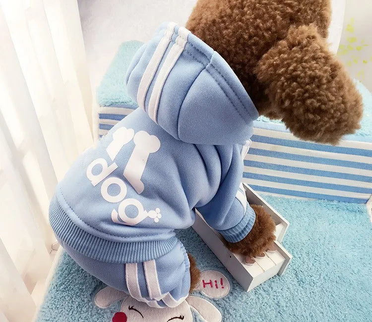dsers Dog Hooded Jumpsuit for Small Dogs - Stylish Activewear - pet clothing - THRIXINE