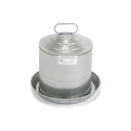 Little Giant Double Wall Metal Poultry Fount 2 Gallon