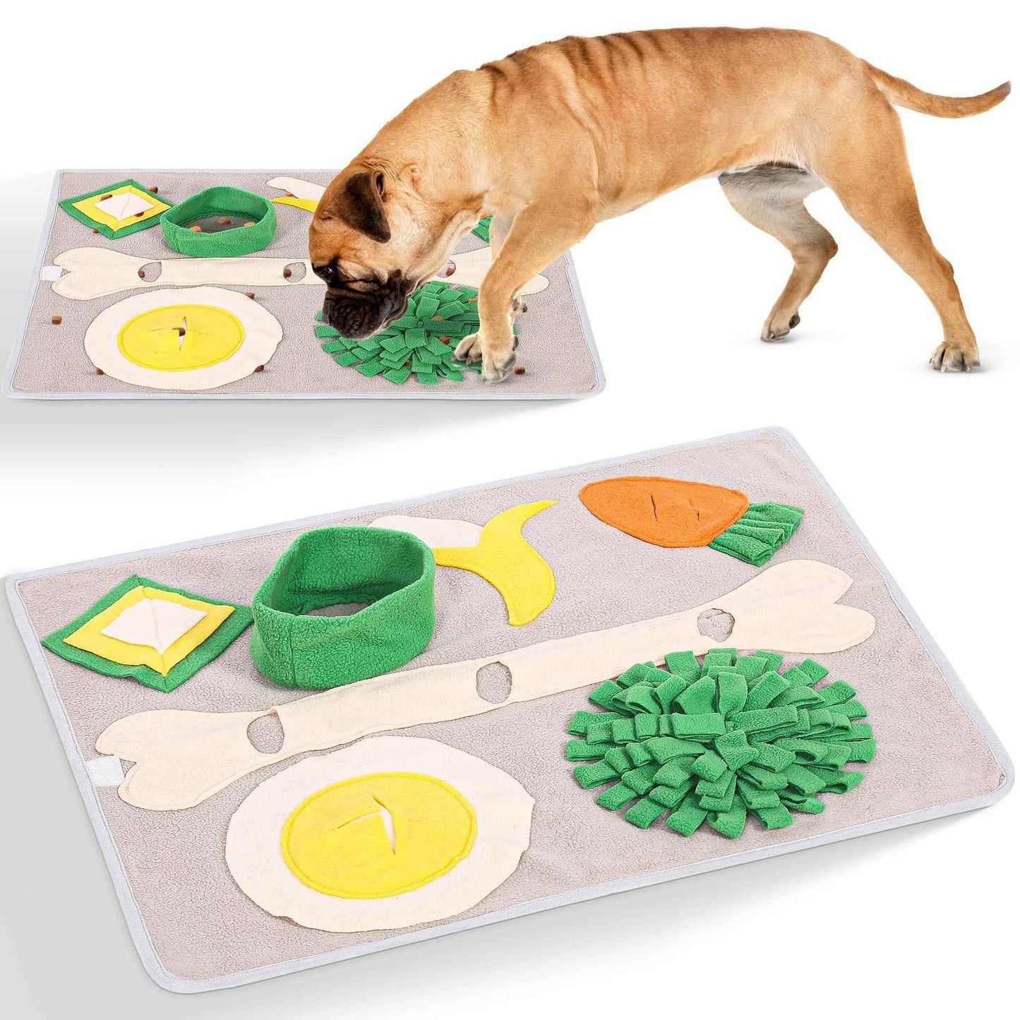 Purrfect Pet Kingdom snuffle mat for large dogs with interactive food hiding spots and textured fabric