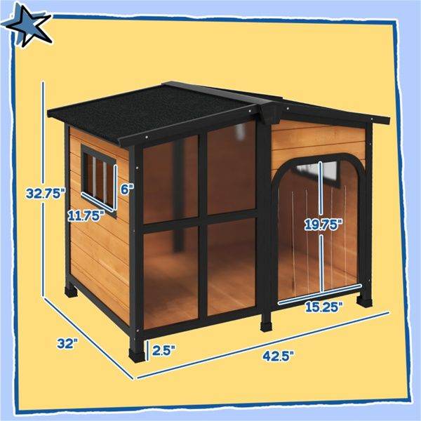 Purrfect Pet Kingdom Breathable Dog House for Healthy Living Purrfect Pet Kingdom