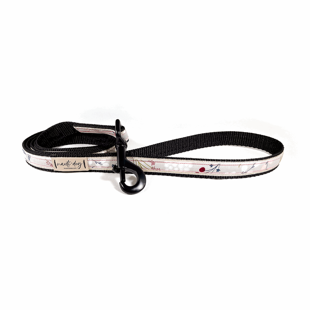 Nauti-dog Handmade luxury designer dog leash for small dogs with durable fabric and stylish design
