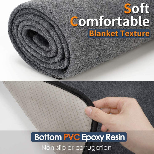 Luxury pet training pads washable with a soft blanket texture and non-slip PVC epoxy resin bottom