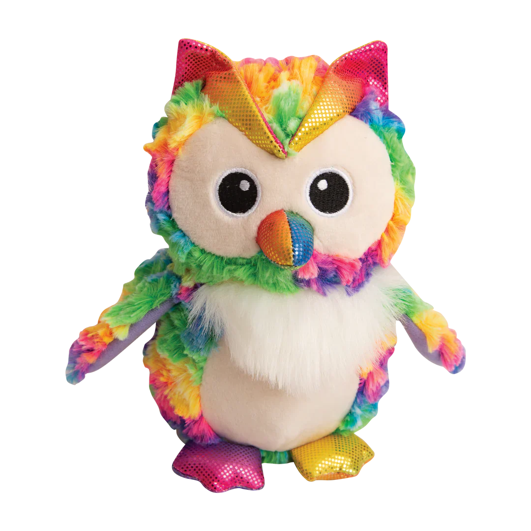Snugarooz Hootie Owl Rainbow (8") - Dog Toys - The Family Pet
