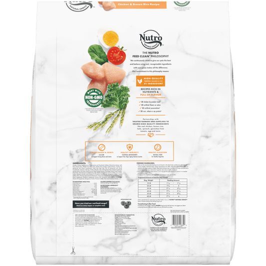 Nutro Natural Choice Senior Chicken & Brown Rice Dry Dog Food (30lb) - Nutro Natural Choice Dry Dog Food - The Family Pet