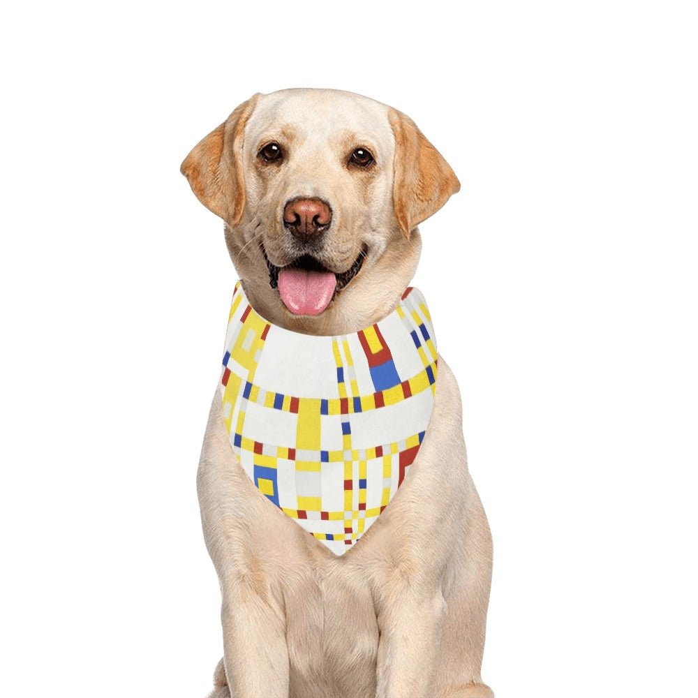 Pet Apparel Mondrian Broadway Boogie Woogie Double-Sided - close up product image for pet apparel