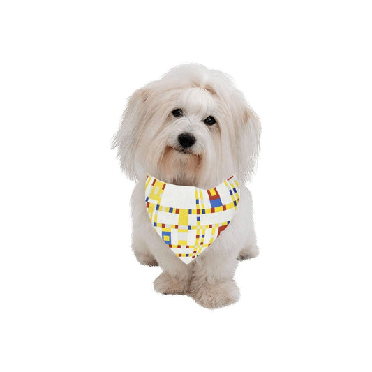 Mondrian Broadway Boogie Woogie Double-Sided Pet Bandana
