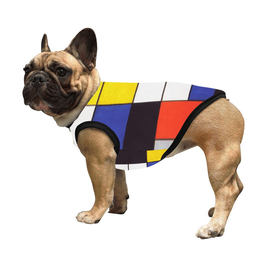 Pet Supply Mondrian Composition Tank Top for Daily Use main product image for dogs and cats