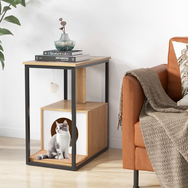Purrfect Pet Kingdom Multi-Functional Cat House Furniture Purrfect Pet Kingdom