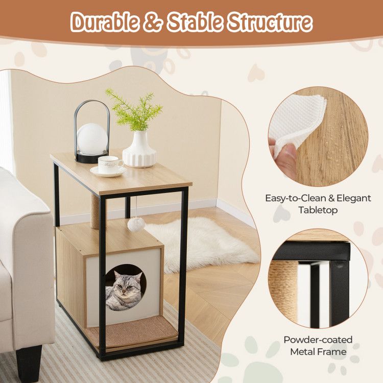 Purrfect Pet Kingdom Multi-Functional Cat House Furniture Purrfect Pet Kingdom