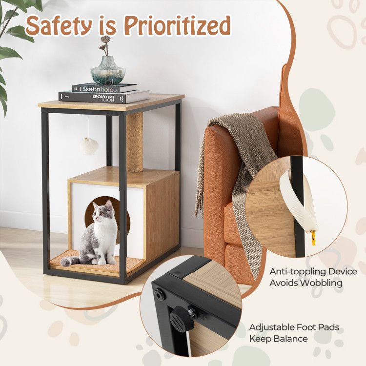 Purrfect Pet Kingdom Multi-Functional Cat House Furniture Purrfect Pet Kingdom
