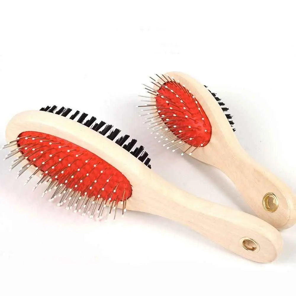 Purrfect Pet Kingdom multi-functional pet comb with dual-sided brushes for grooming and detangling