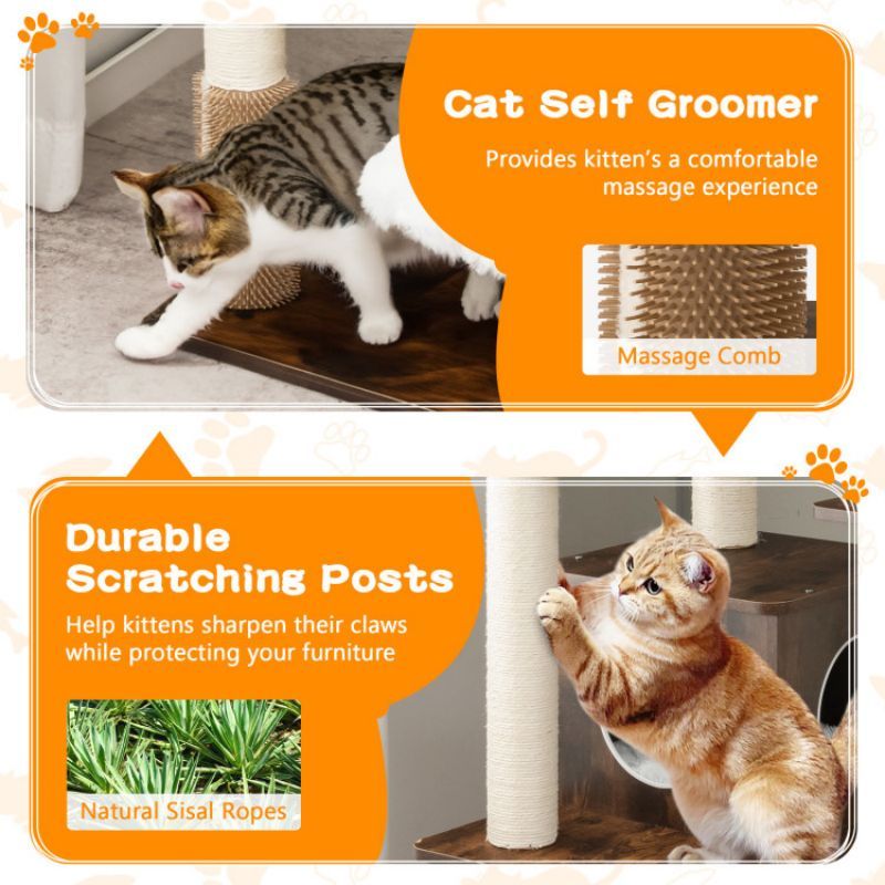 Purrfect Pet Kingdom Multi-Layer Cat Tree for Large Cats Purrfect Pet Kingdom